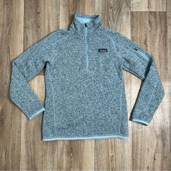 Patagonia Better Sweater 1/4-Zip Pullover Fleece Blue Size M - Picture 3 of 11